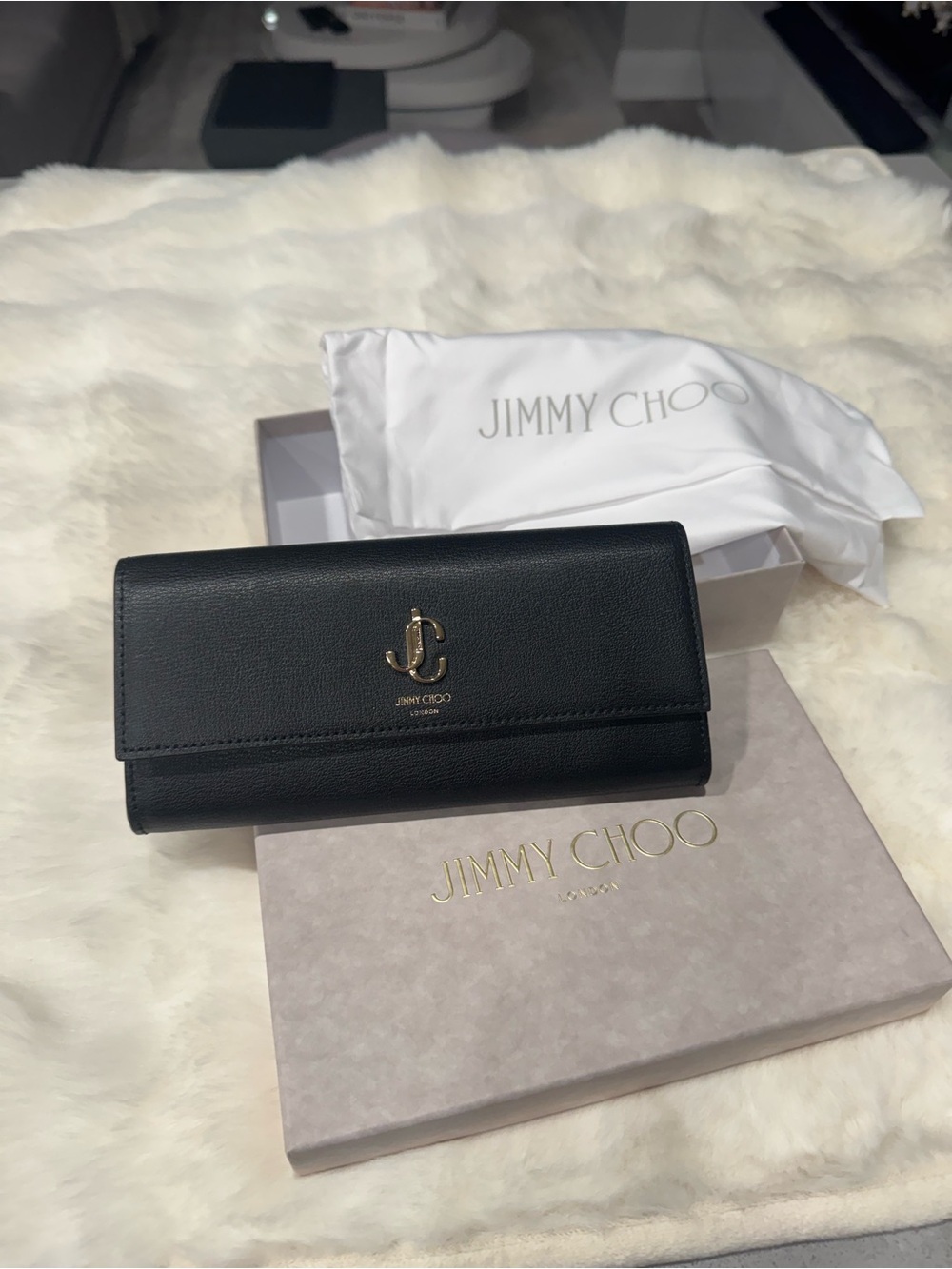 🖤 Jimmy Choo Martina Continental Wallet - Picture 2 of 16